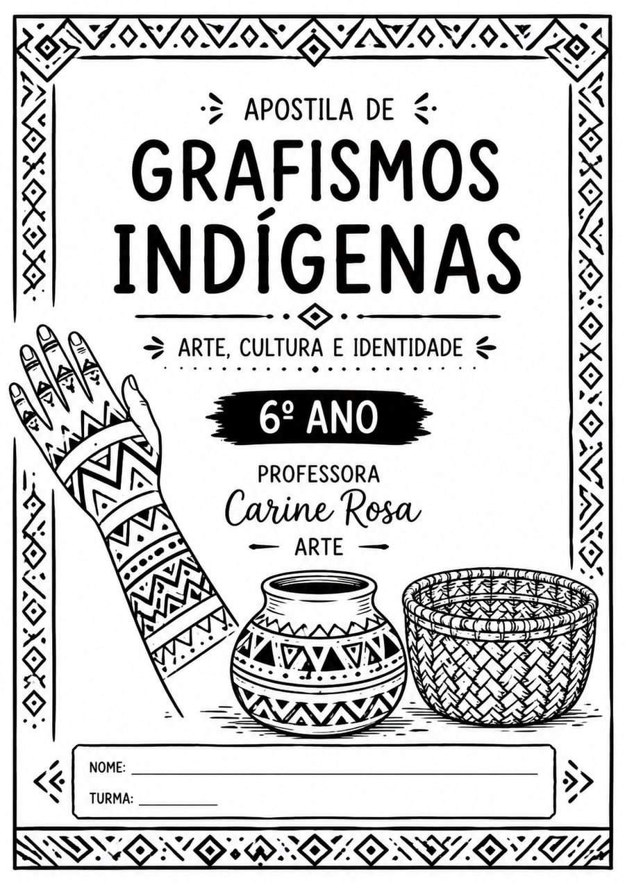 Capa da apostila Grafismos Indígenas