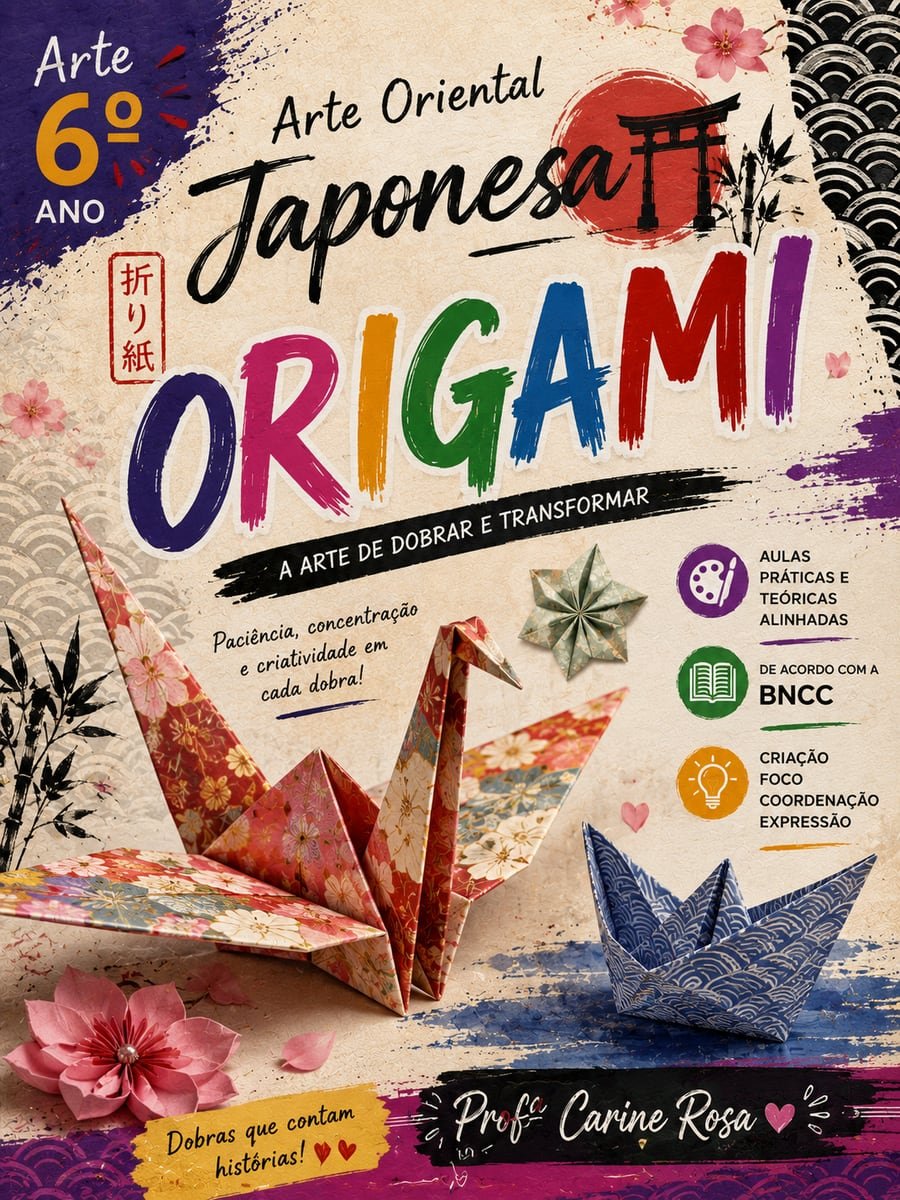 Capa da apostila Origami e Arte Oriental Japonesa